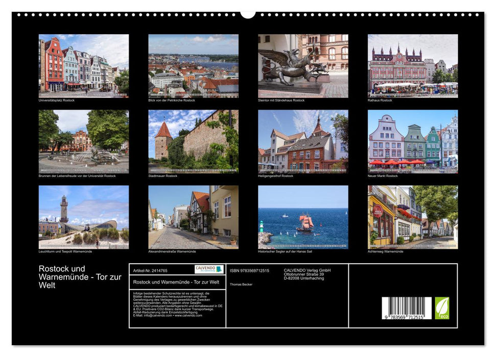 Rostock und Warnemünde - Tor zur Welt (CALVENDO Premium Wandkalender 2027)