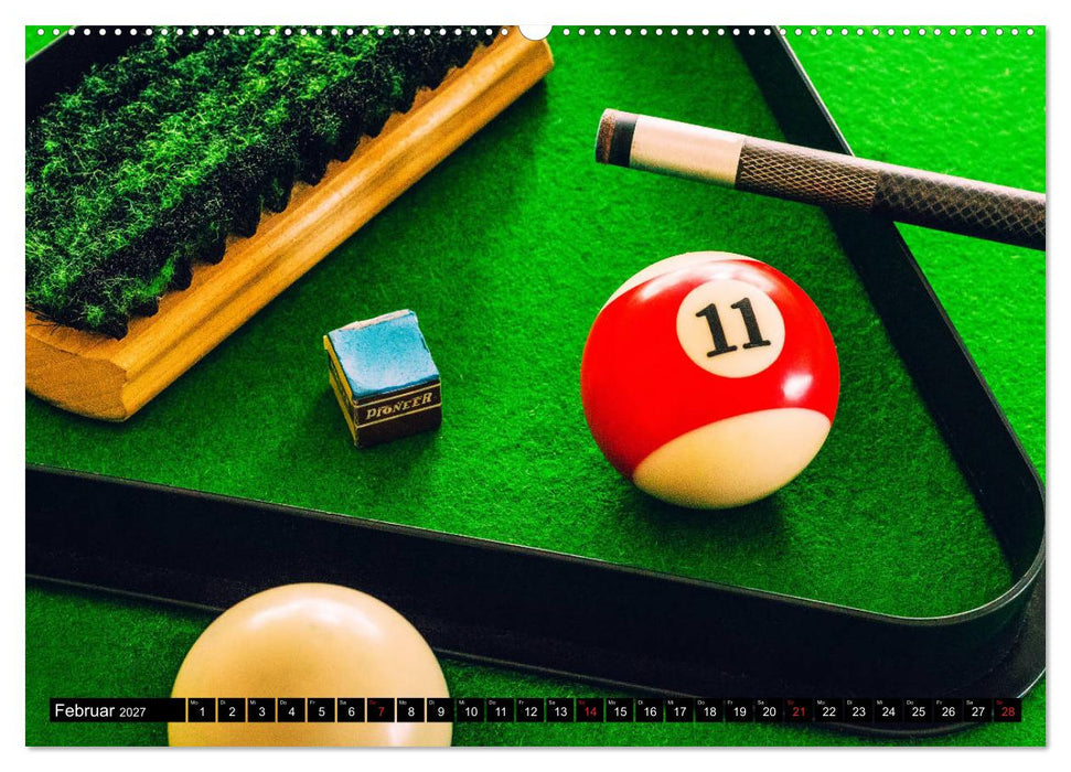 Billard. Konzentration - Sport - Spannung (CALVENDO Premium Wandkalender 2027)