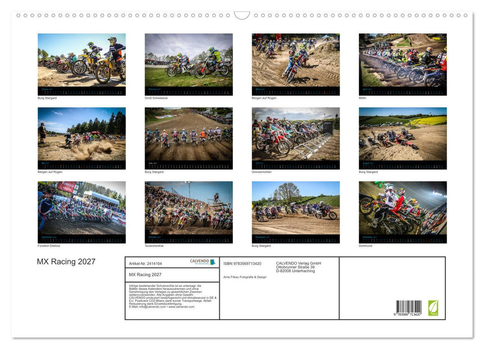 MX Racing 2027 (CALVENDO Wandkalender 2027)