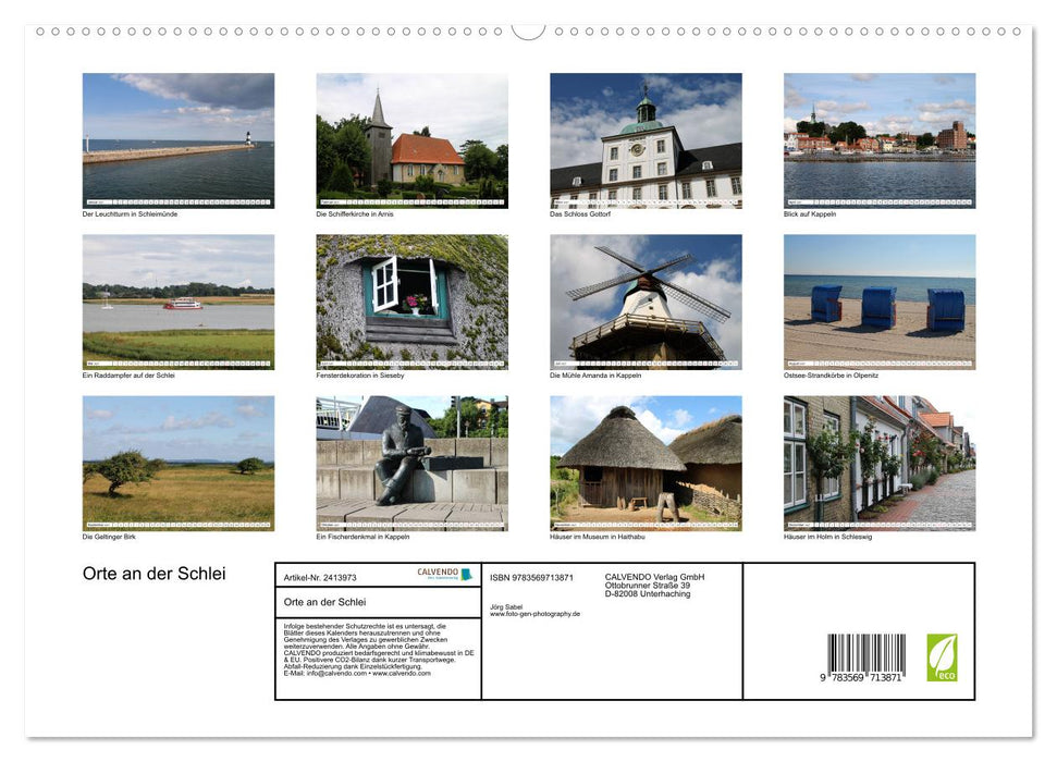 Orte an der Schlei (CALVENDO Premium Wandkalender 2027)