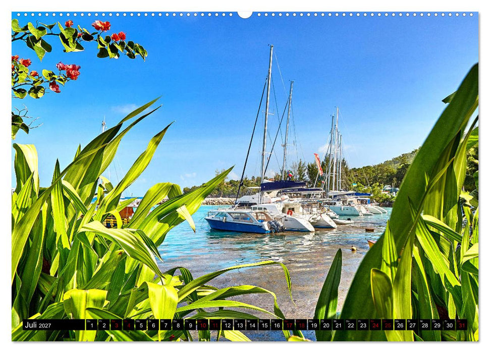 Seychellen Paradies 2027 (CALVENDO Premium Wandkalender 2027)