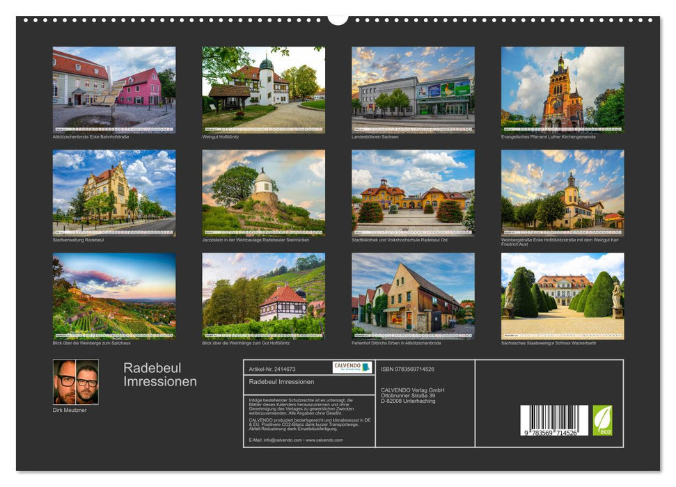 Radebeul Imressionen (CALVENDO Premium Wandkalender 2027)