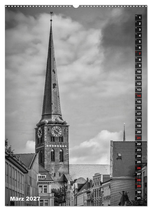 LÜBECK Monochrome Momente (CALVENDO Wandkalender 2027)