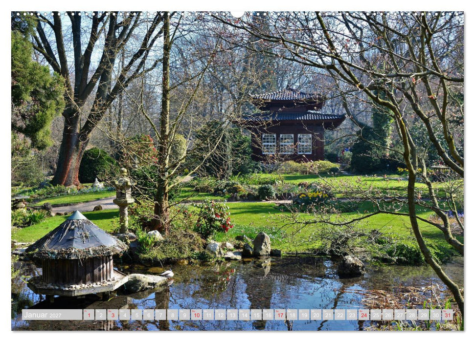 Fernöstlicher Zauber Japanischer Garten Leverkusen (CALVENDO Wandkalender 2027)