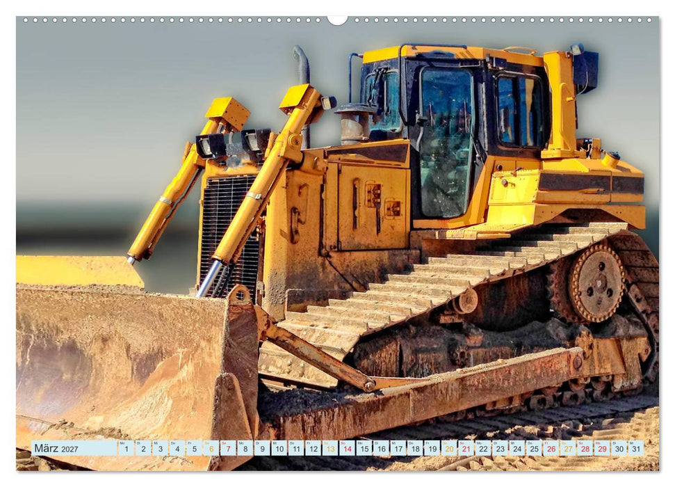 Bulldozer - bärenstarke Arbeitstiere (CALVENDO Wandkalender 2027)