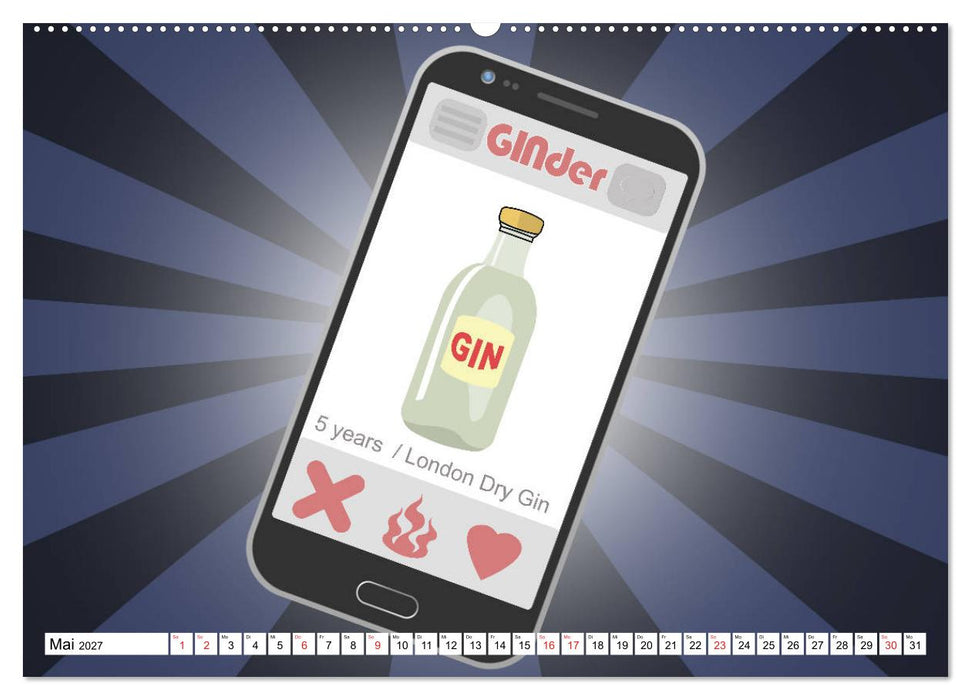 Gin & Tonic Die Besten Sprüche und Wortspiele (CALVENDO Premium Wandkalender 2027)