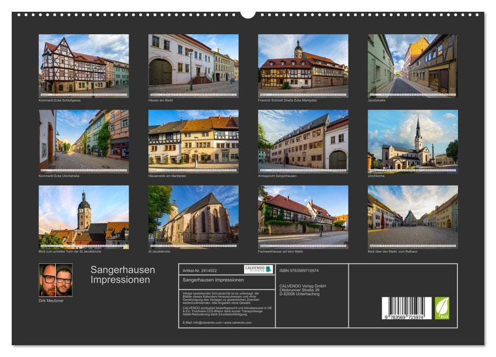 Sangerhausen Impressionen (CALVENDO Premium Wandkalender 2027)