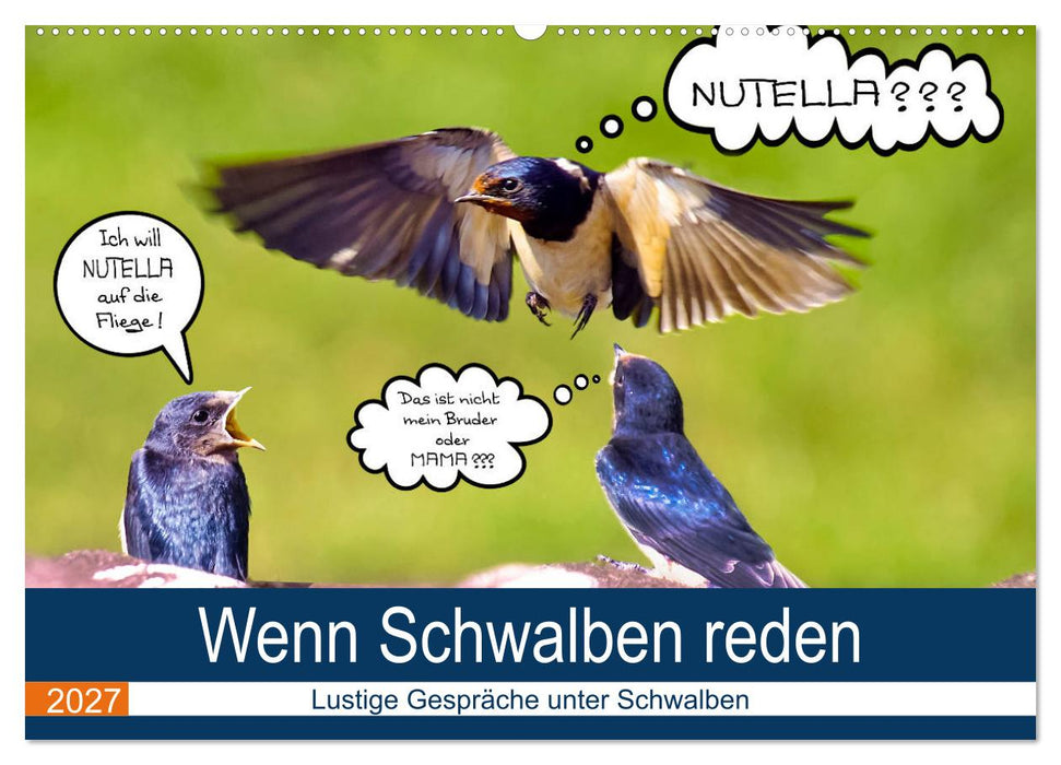 Wenn Schwalben reden (CALVENDO Wandkalender 2027)