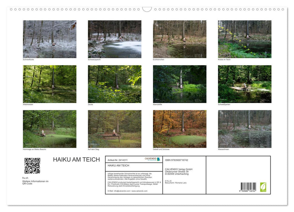 HAIKU AM TEICH (CALVENDO Wandkalender 2027)