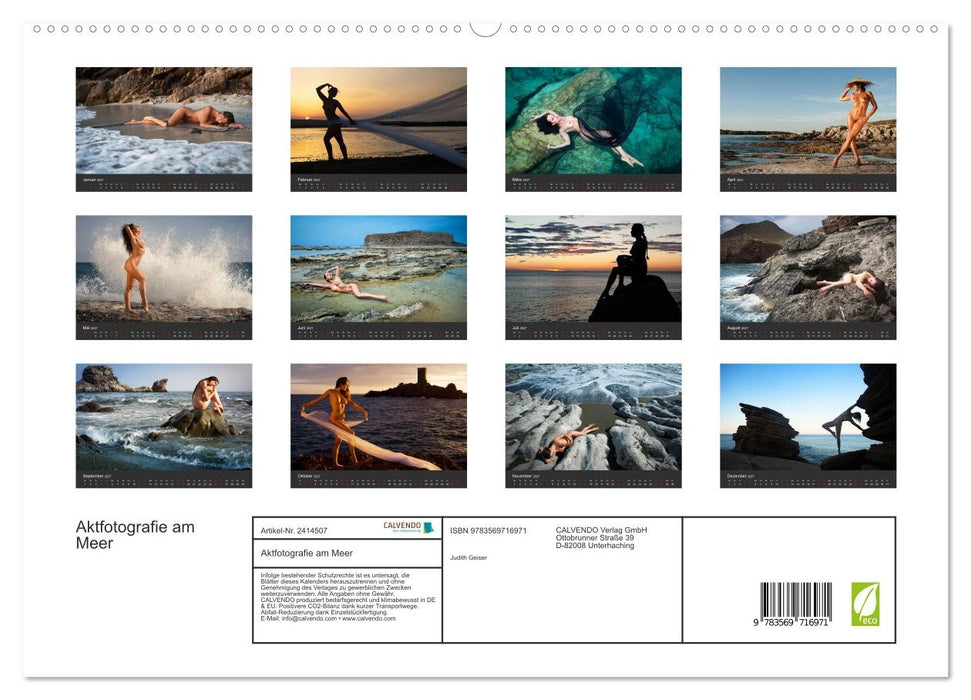 Aktfotografie am Meer (CALVENDO Premium Wandkalender 2027)