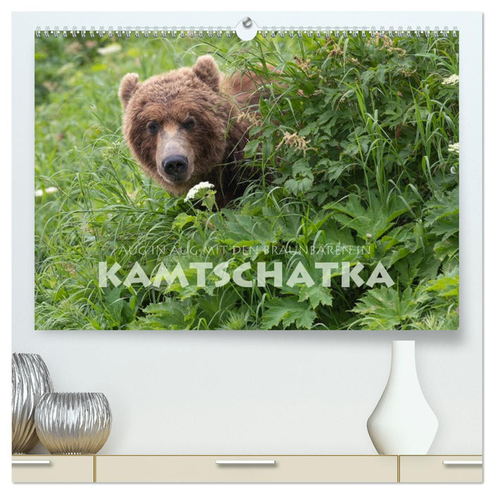 Aug in Aug mit den Braunbären in Kamtschatka (CALVENDO Premium Wandkalender 2027)