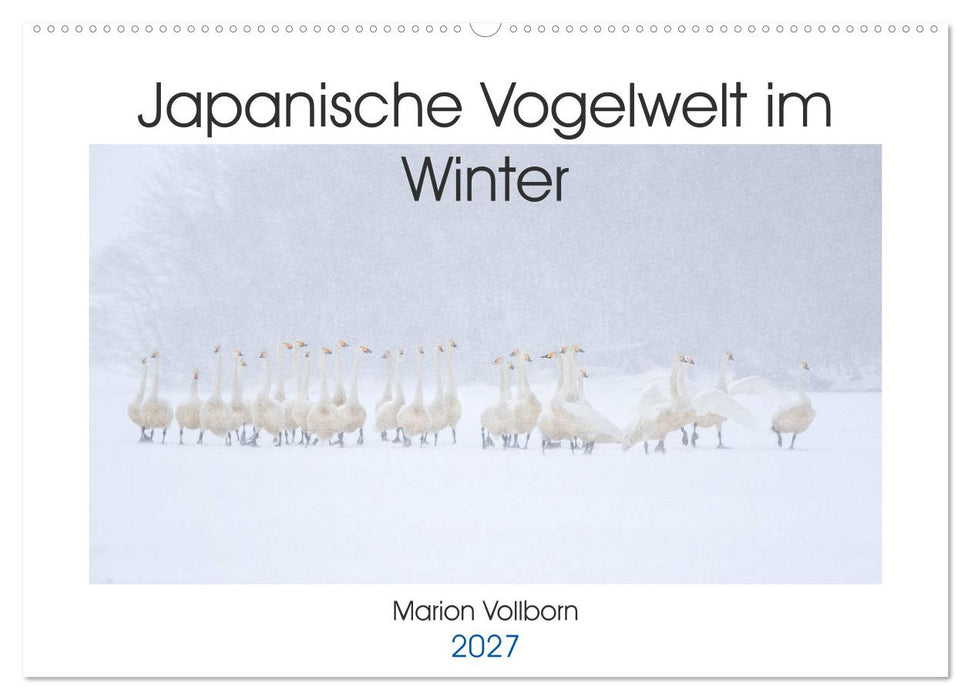 Japanische Vogelwelt im Winter (CALVENDO Wandkalender 2027)