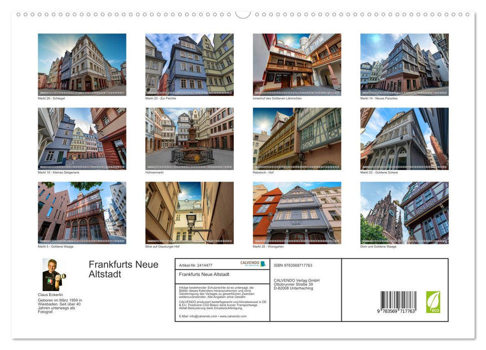 Frankfurts Neue Altstadt (CALVENDO Premium Wandkalender 2027)