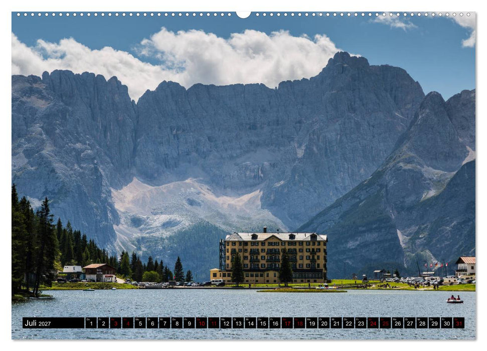 Bergseen in den Dolomiten (CALVENDO Premium Wandkalender 2027)