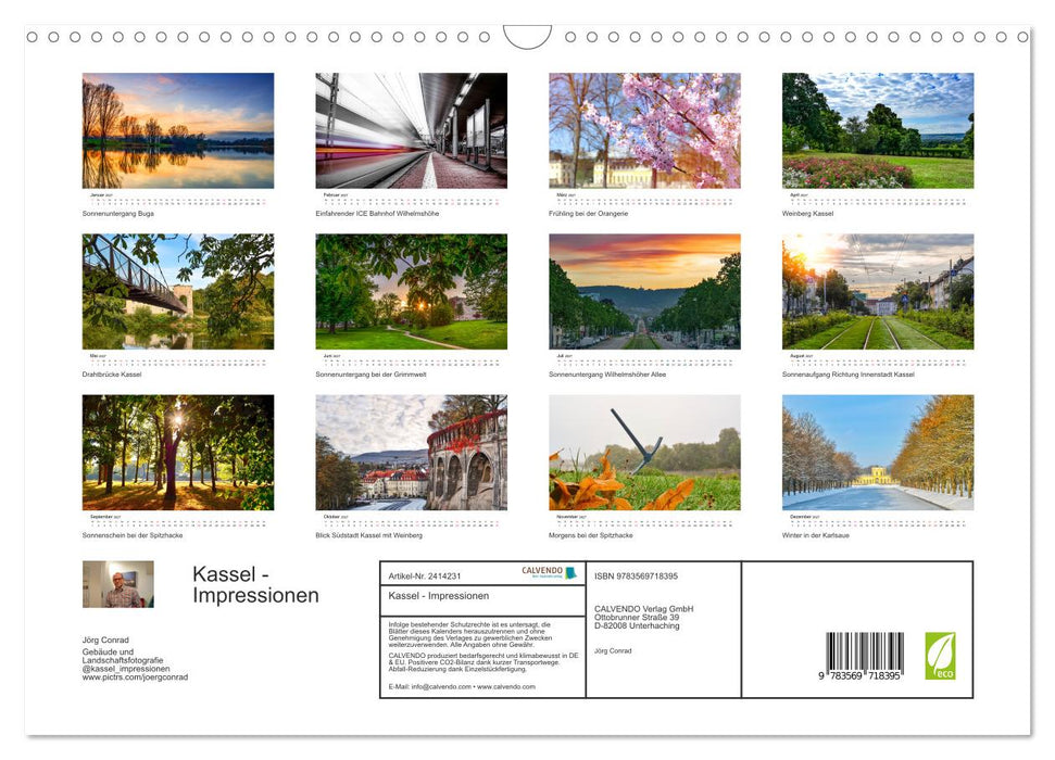 Kassel - Impressionen (CALVENDO Wandkalender 2027)