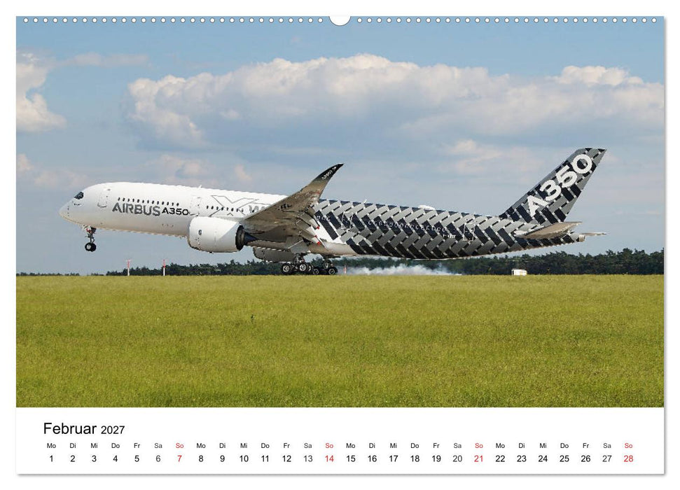 Die schönsten Airliner (CALVENDO Premium Wandkalender 2027)