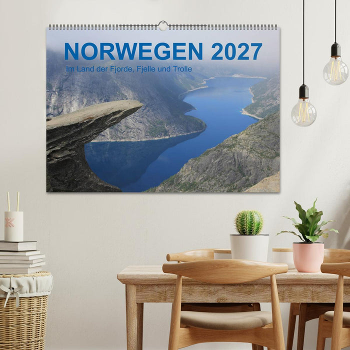 Norwegen 2027 - Im Land der Fjorde, Fjelle und Trolle (CALVENDO Wandkalender 2027)