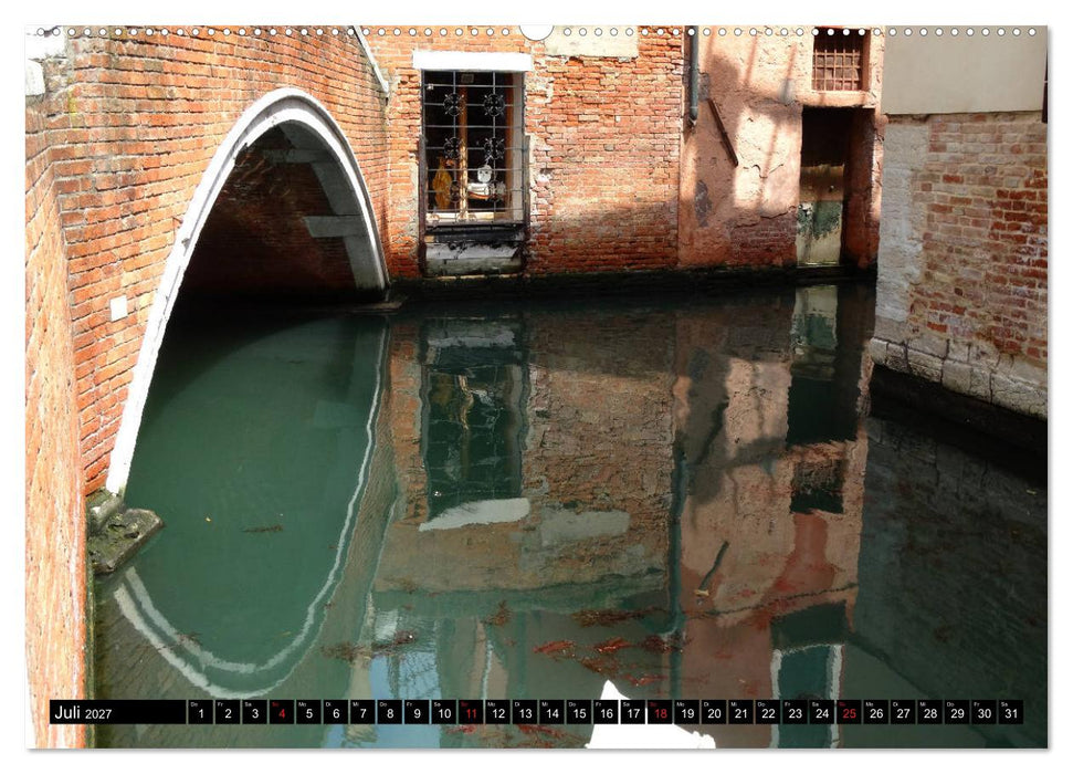 Auf den Kanälen von Venedig (CALVENDO Premium Wandkalender 2027)
