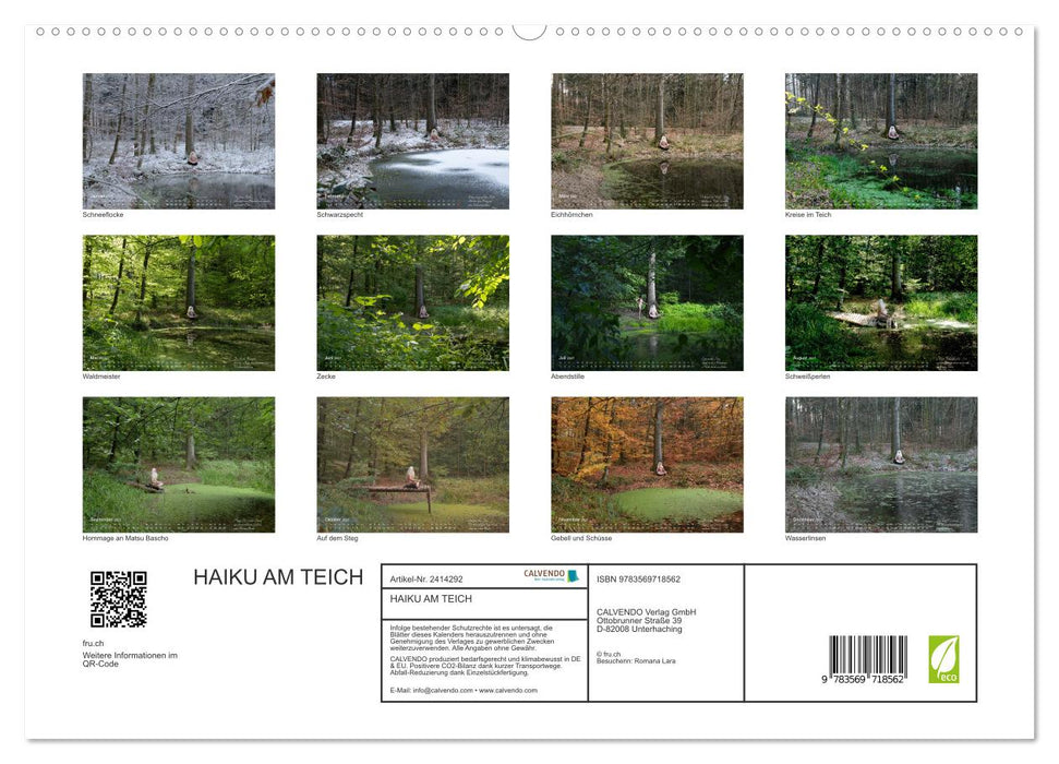 HAIKU AM TEICH (CALVENDO Premium Wandkalender 2027)