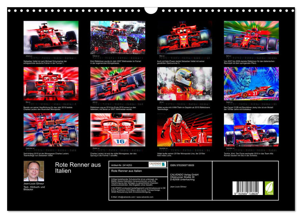 Rote Renner aus Italien (CALVENDO Wandkalender 2027)