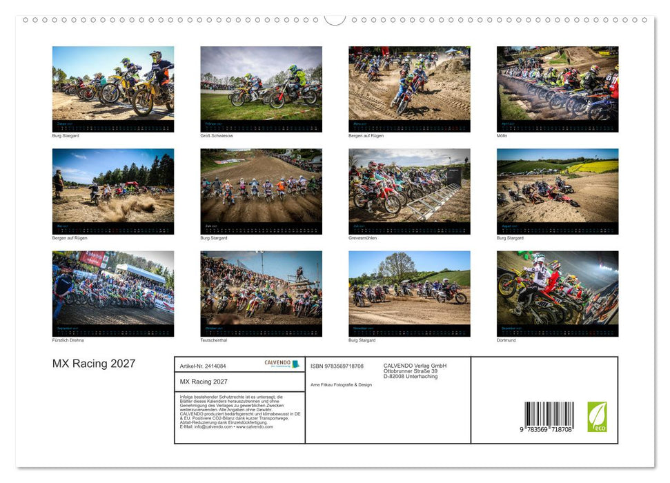 MX Racing 2027 (CALVENDO Premium Wandkalender 2027)