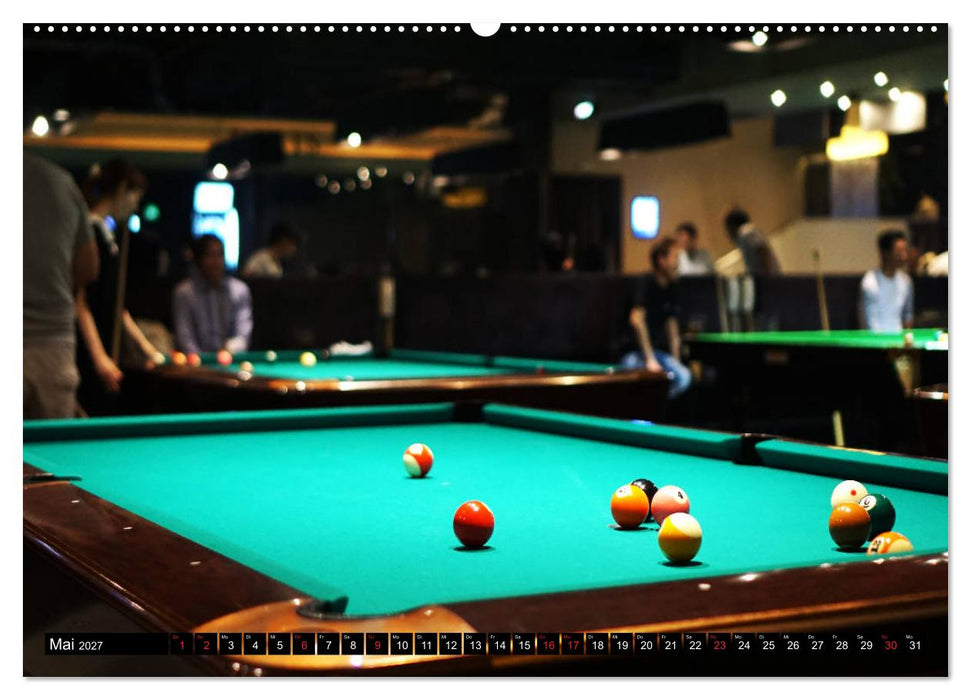 Billard. Konzentration - Sport - Spannung (CALVENDO Wandkalender 2027)