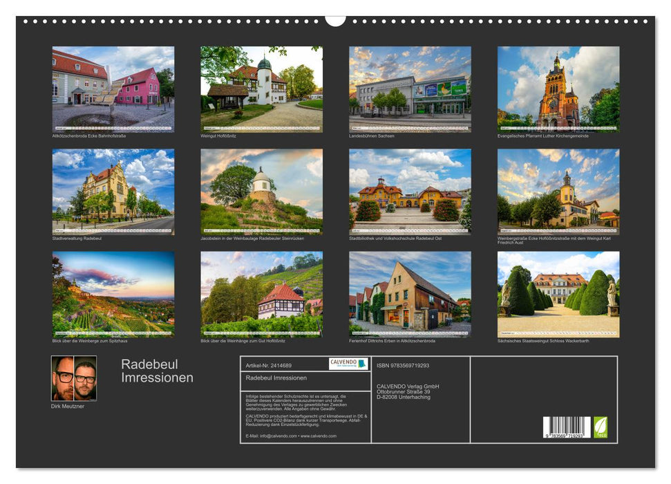 Radebeul Imressionen (CALVENDO Wandkalender 2027)
