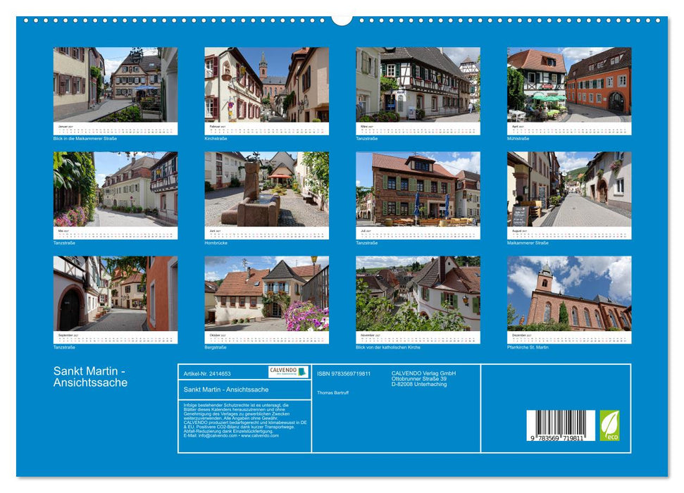 Sankt Martin - Ansichtssache (CALVENDO Premium Wandkalender 2027)