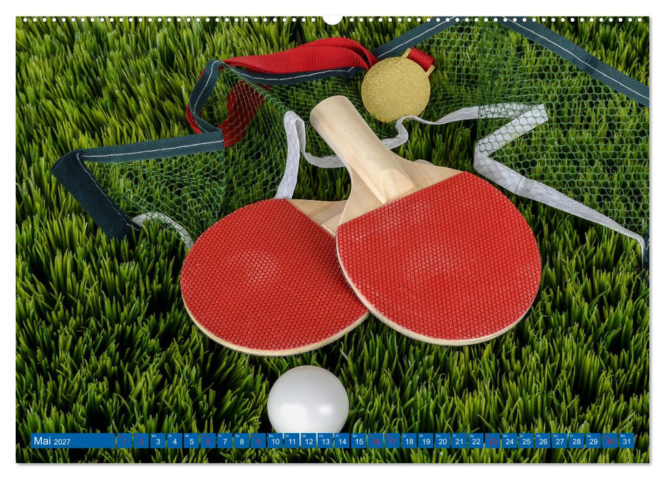 Tischtennis - Der am schnellsten gespielte Sport der Welt (CALVENDO Wandkalender 2027)