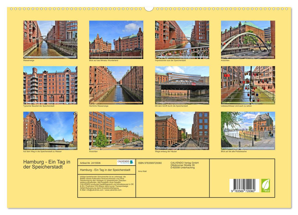 Hamburg - Ein Tag in der Speicherstadt (CALVENDO Premium Wandkalender 2027)
