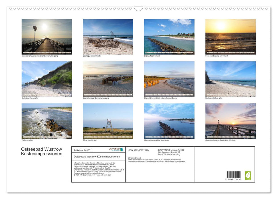Ostseebad Wustrow Küstenimpressionen (CALVENDO Wandkalender 2027)
