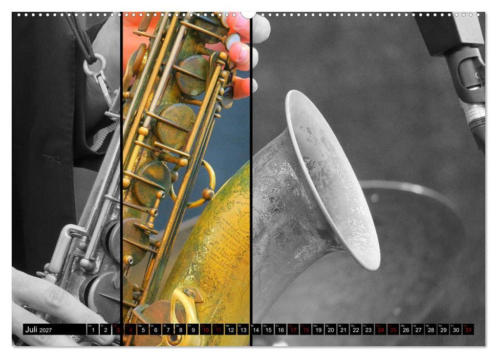 Klangbilder des Blues (CALVENDO Premium Wandkalender 2027)