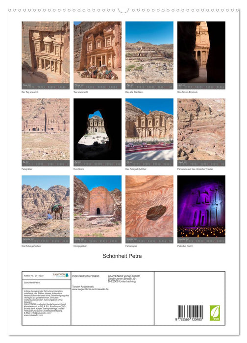 Schönheit Petra (CALVENDO Premium Wandkalender 2027)