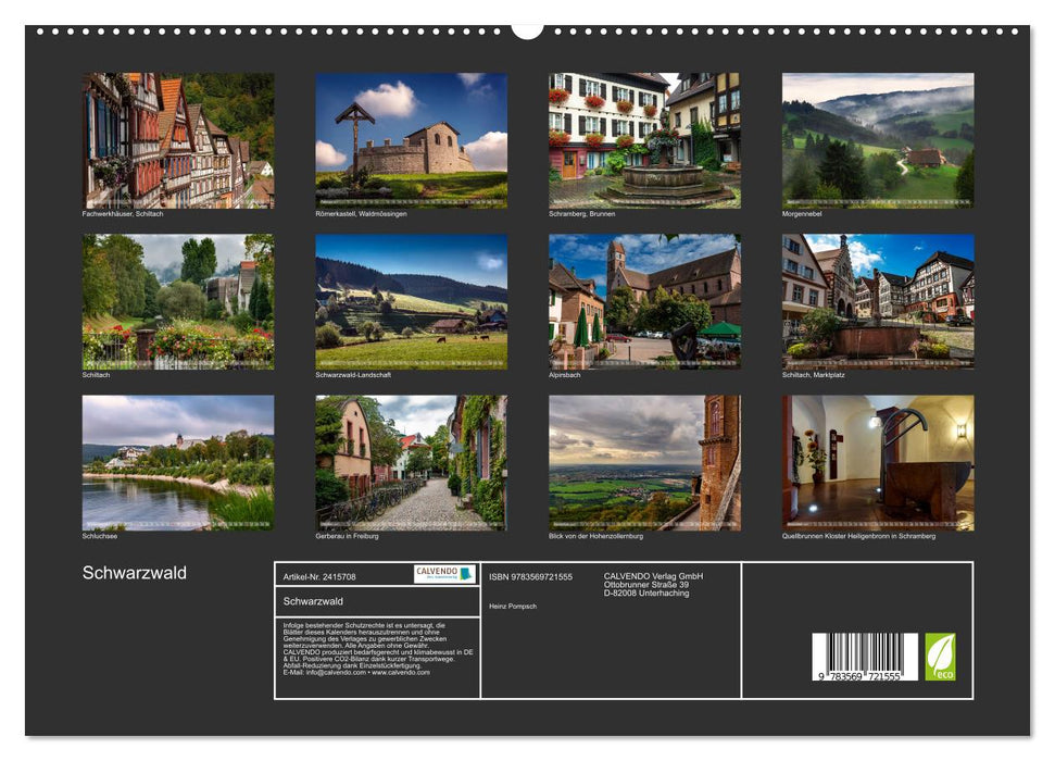Schwarzwald (CALVENDO Premium Wandkalender 2027)