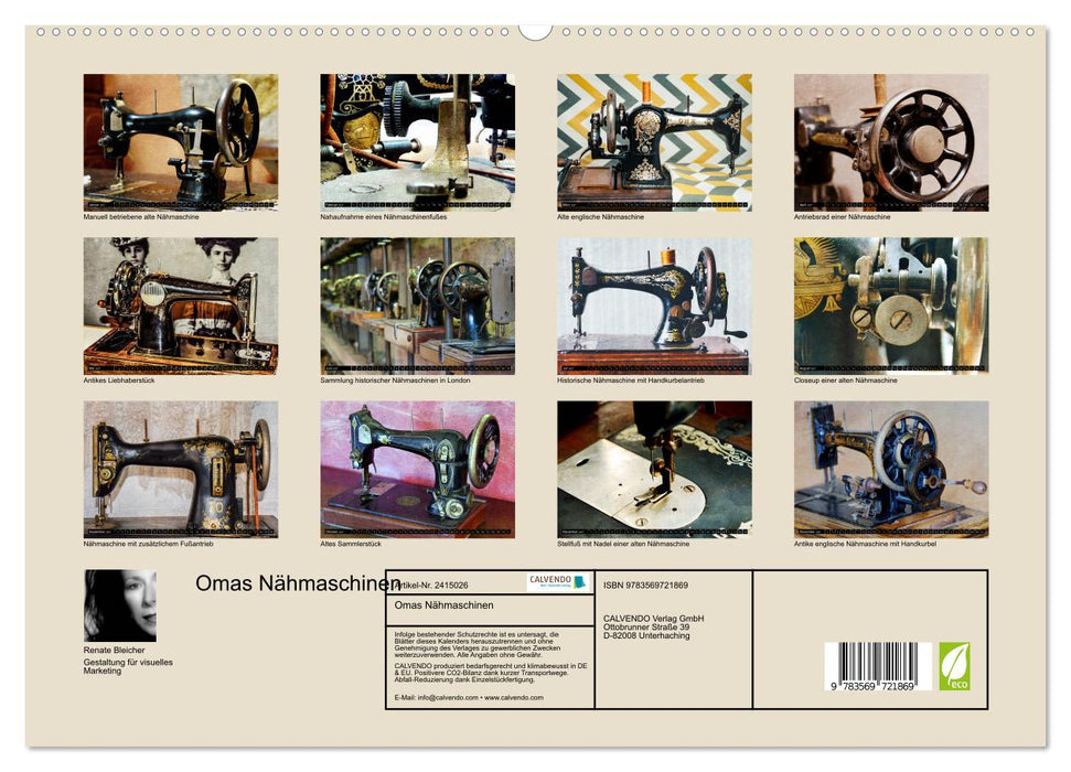 Omas Nähmaschinen (CALVENDO Premium Wandkalender 2027)