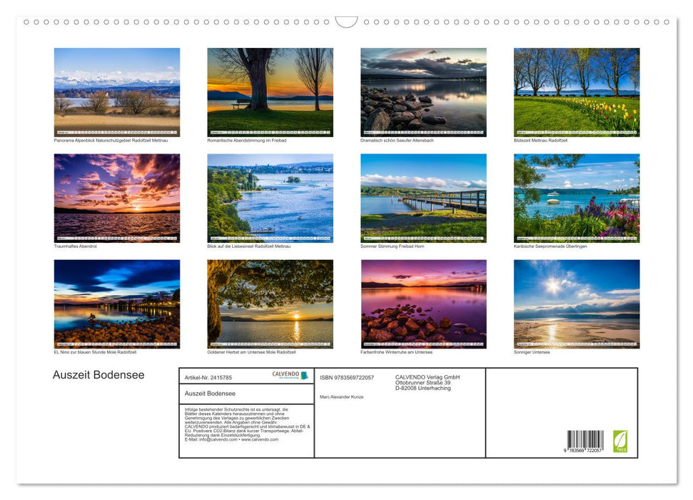 Auszeit Bodensee (CALVENDO Wandkalender 2027)