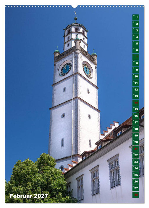 Ravensburg, Stadt der Türme (CALVENDO Wandkalender 2027)