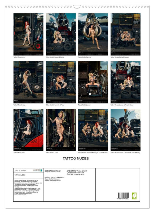 TATTOO NUDES (CALVENDO Wandkalender 2027)