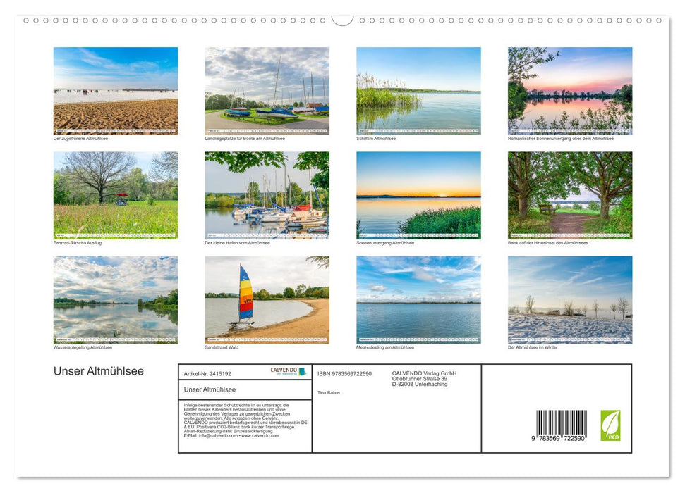 Unser Altmühlsee (CALVENDO Premium Wandkalender 2027)