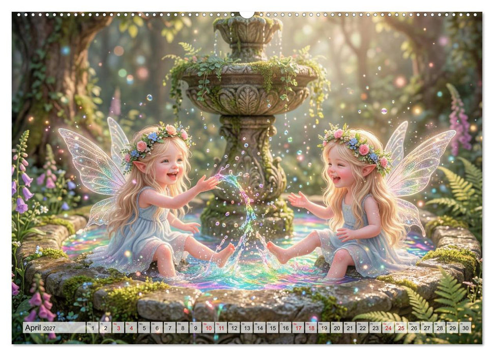 Im Zaubergarten der Feenkinder (CALVENDO Wandkalender 2027)
