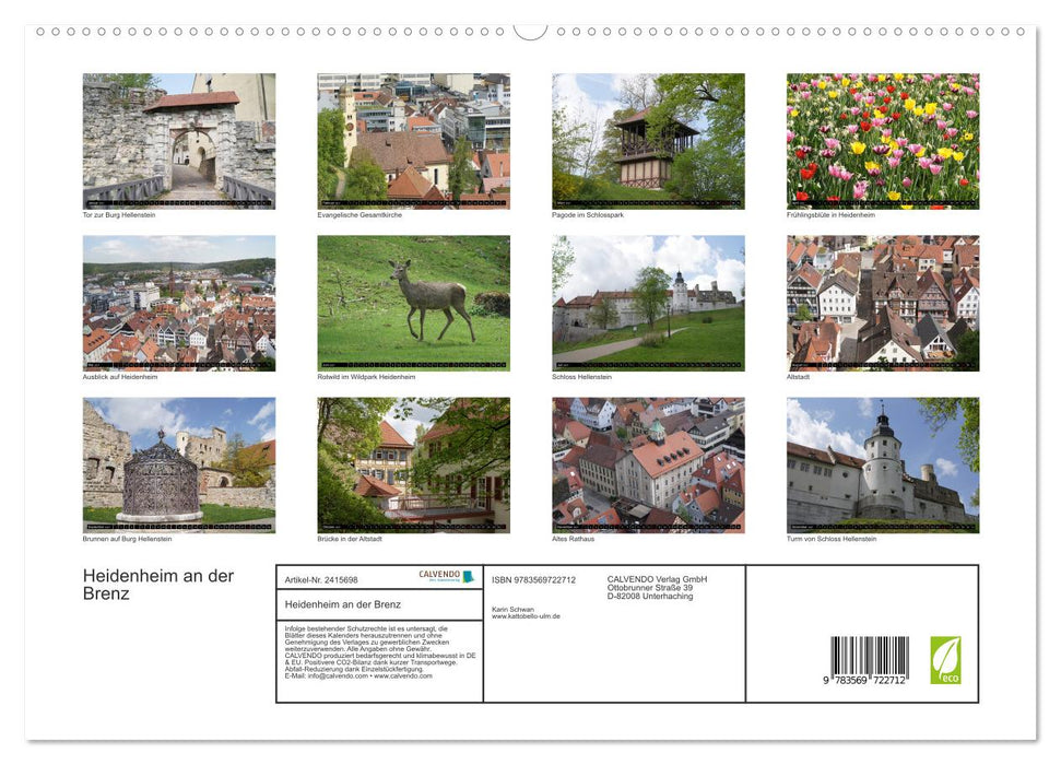 Heidenheim an der Brenz (CALVENDO Premium Wandkalender 2027)