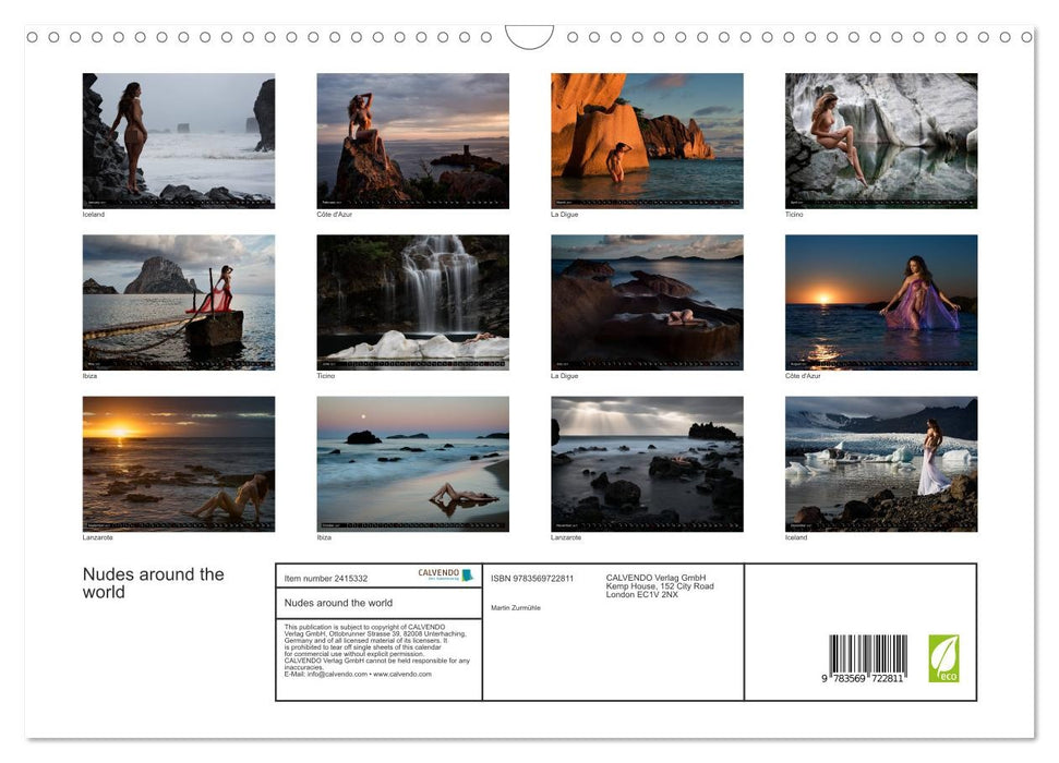 Nudes around the world (CALVENDO Monthly Calendar 2027)