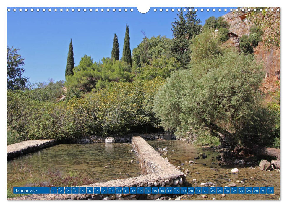 See Genezareth und Jordan-Fluss. Orte der Bibel (CALVENDO Wandkalender 2027)