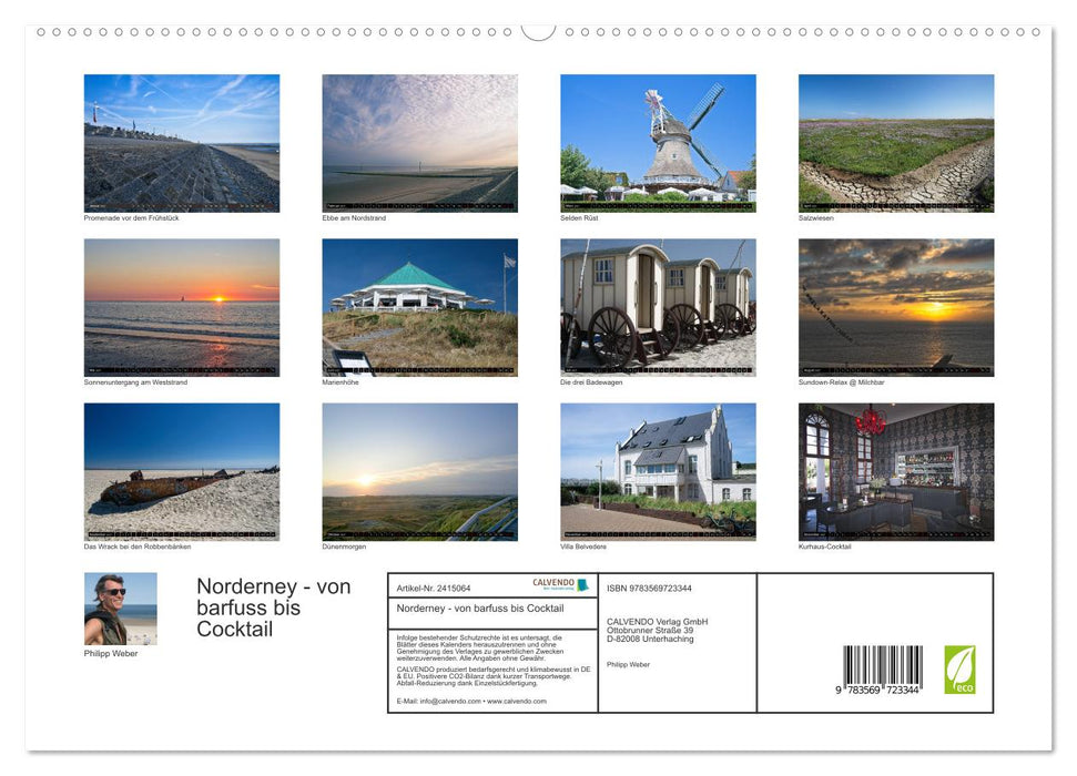 Norderney - von barfuss bis Cocktail (CALVENDO Premium Wandkalender 2027)