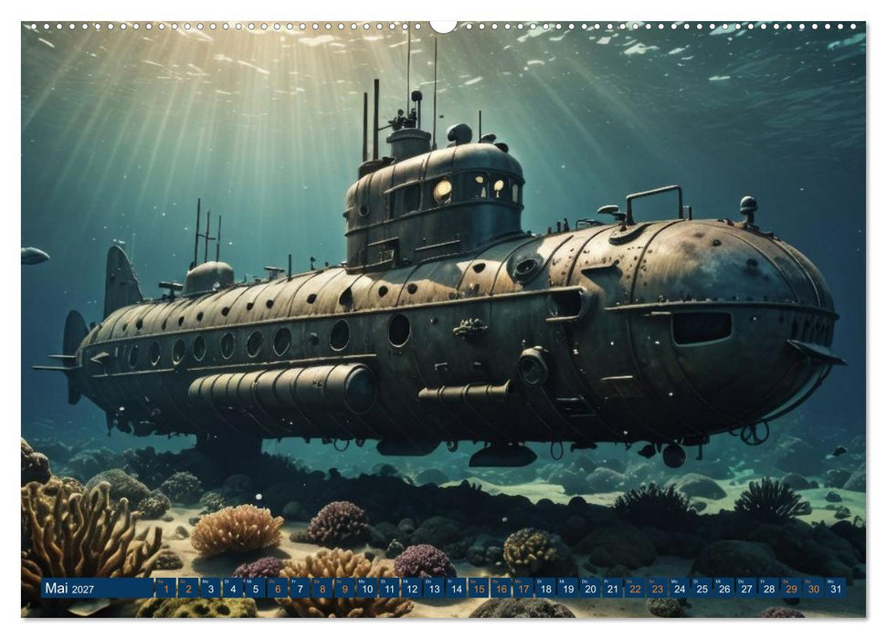 Unterwasserwelten - U-Boote (CALVENDO Premium Wandkalender 2027)