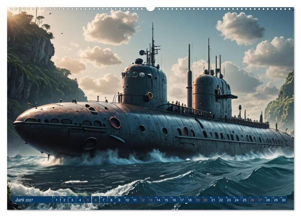 Unterwasserwelten - U-Boote (CALVENDO Premium Wandkalender 2027)