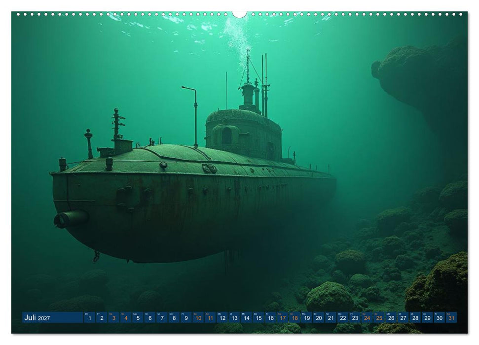 Unterwasserwelten - U-Boote (CALVENDO Premium Wandkalender 2027)
