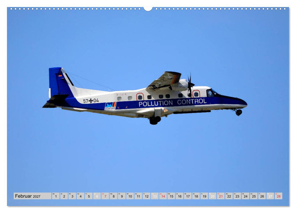 Flugzeuge - Starts und Landeanflüge (CALVENDO Premium Wandkalender 2027)