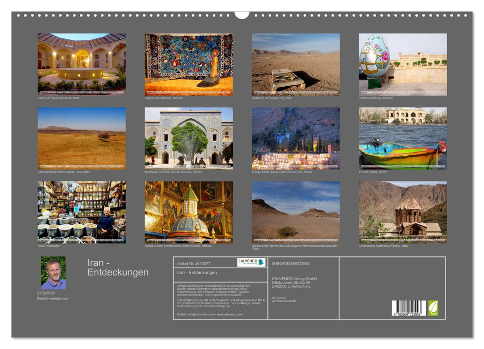 Iran - Entdeckungen (CALVENDO Wandkalender 2027)
