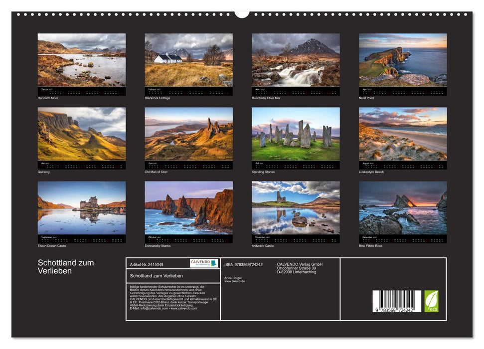 Schottland zum Verlieben (CALVENDO Premium Wandkalender 2027)